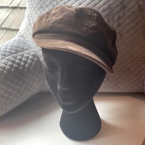 Brown Soft-Top Suede Hat